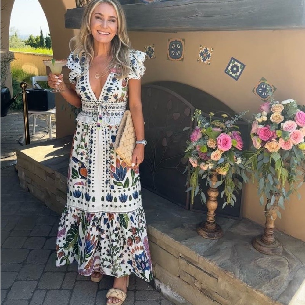 Farm Rio Summer Garden Dress XL - Picture 4 of 15